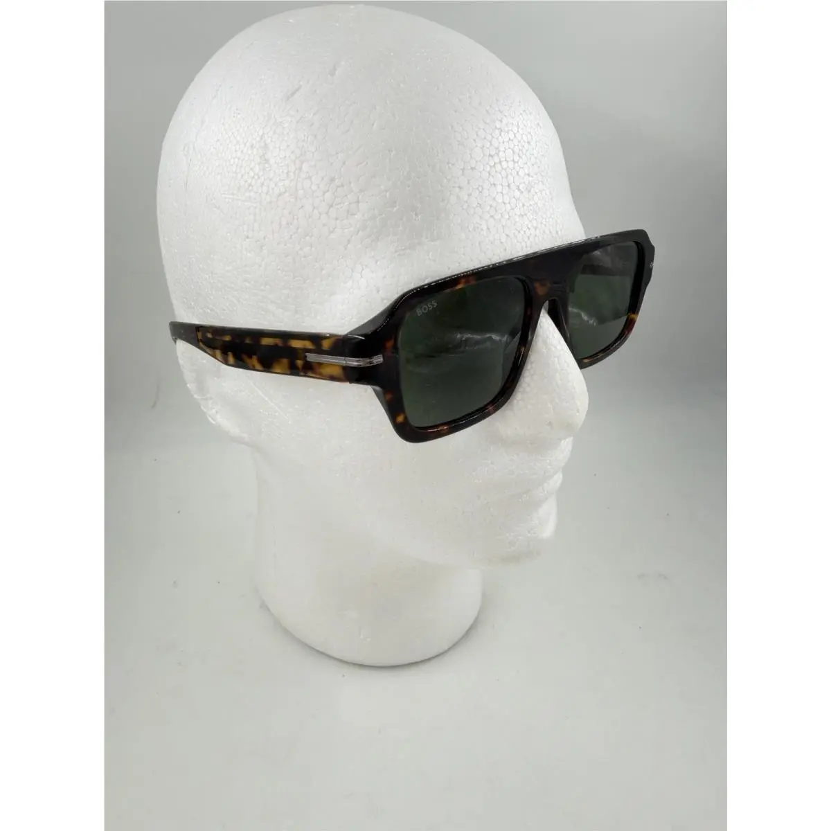 Men’s 1595/S 0086 07 Dk Havana Tortoiseshell Green Lens 53-19 145 by Hugo Boss