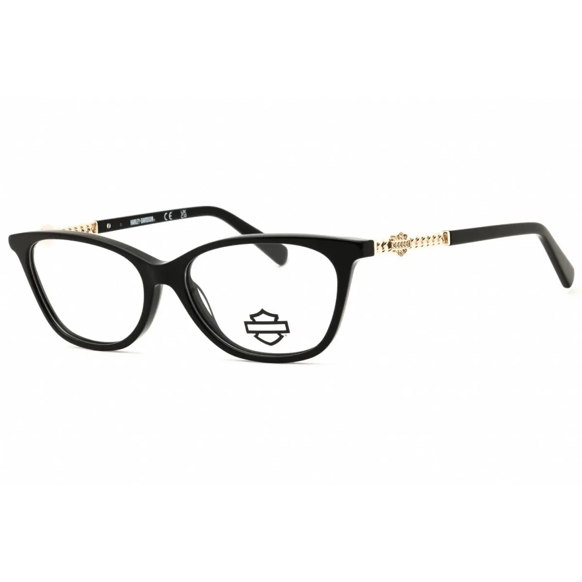 HD50151 001 Shiny Black 54mm Eyeglasses by Harley Davidson