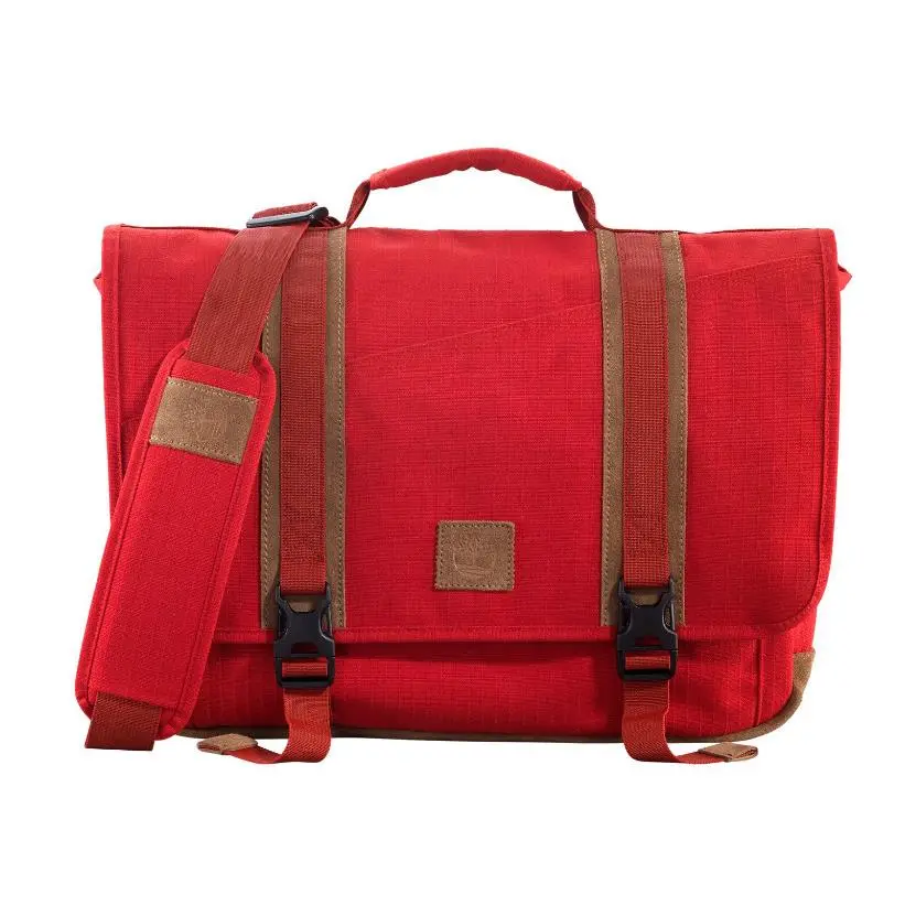 Richmont Water Resistant Shoulder Messenger Bag J0966 Red by Timberland