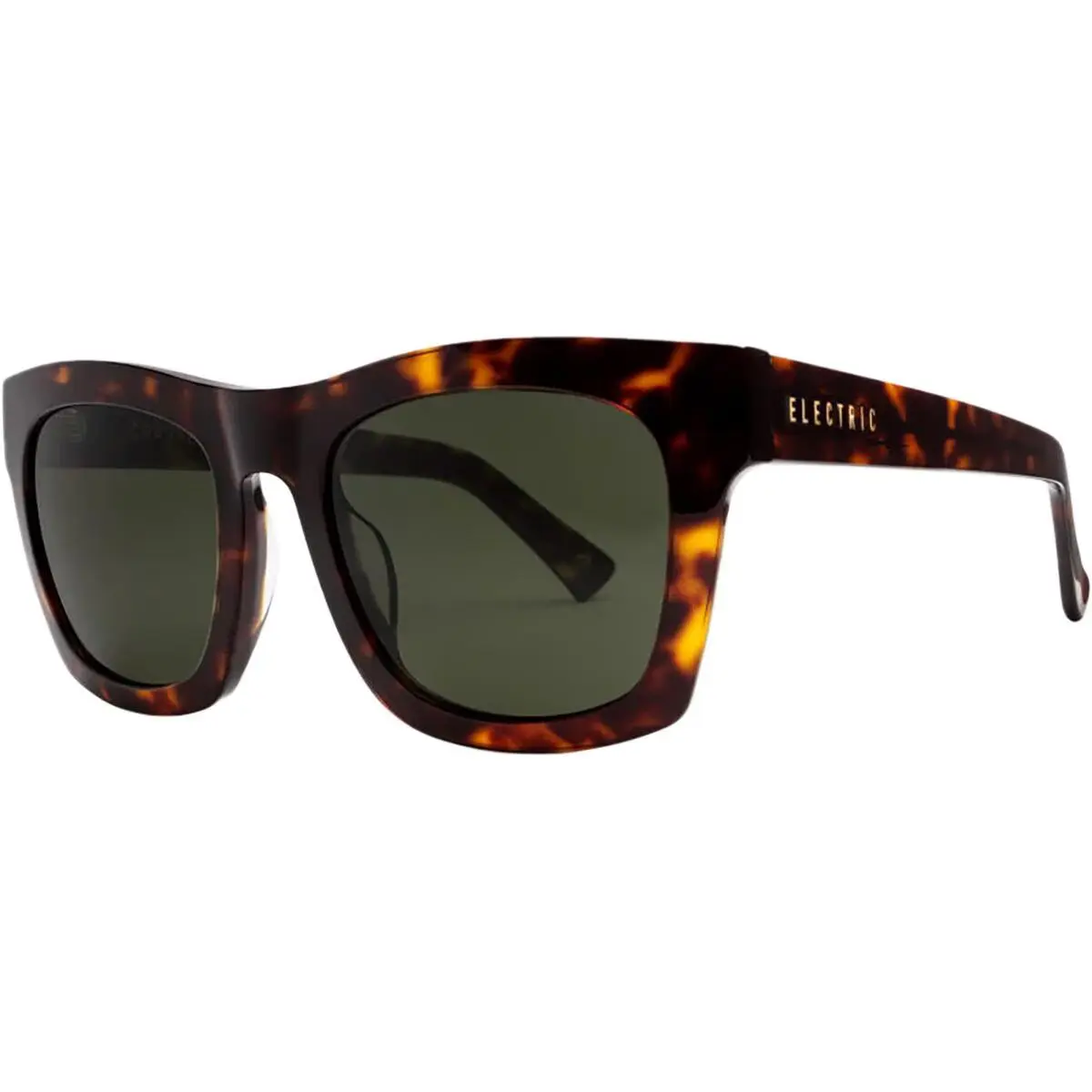 Crasher 49 Polarized Sunglasses Tortoise/grey Polar One Size by Electric