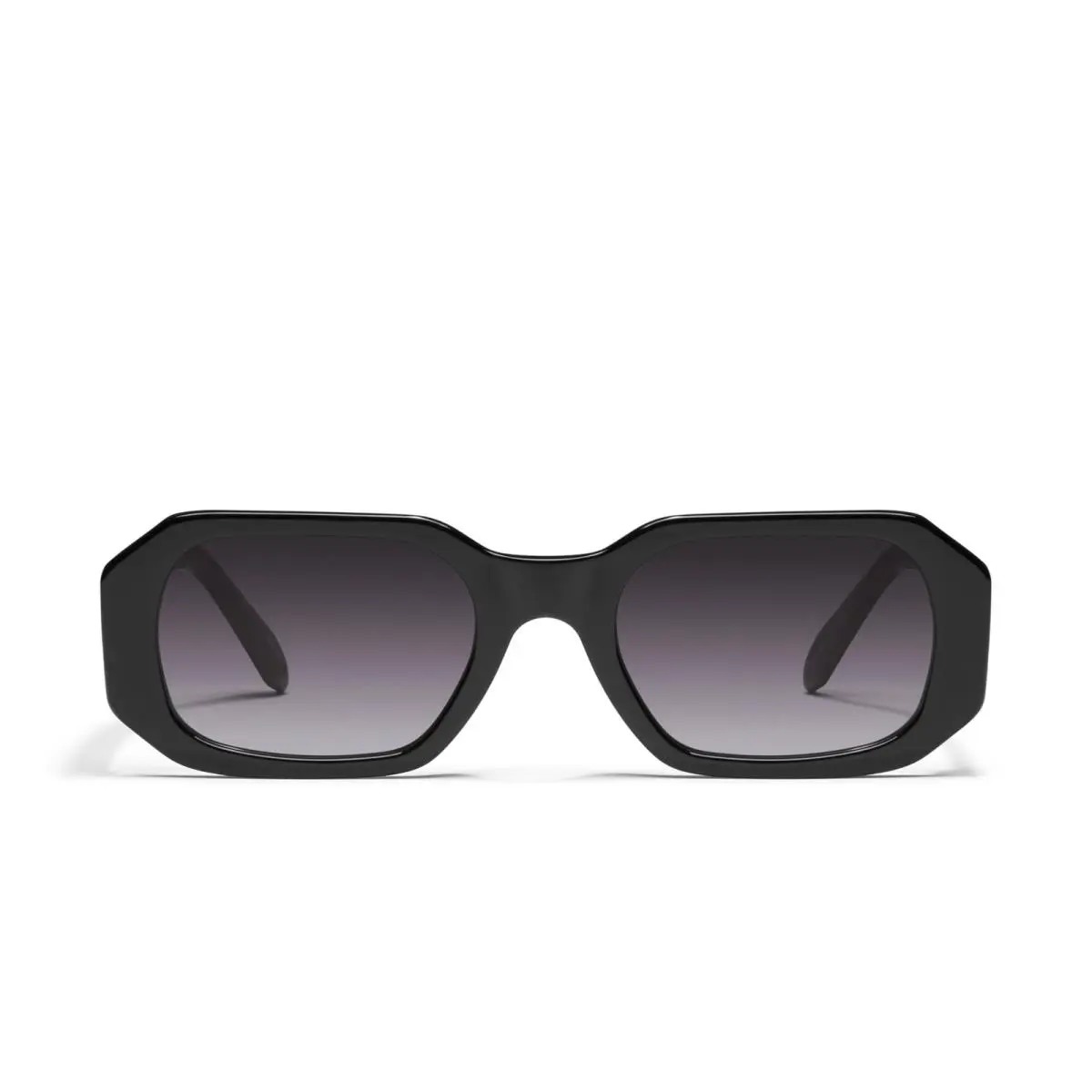 Quay Womens Sunglasses Square Lenses with UV Protection Hyped Up Black by QUAY