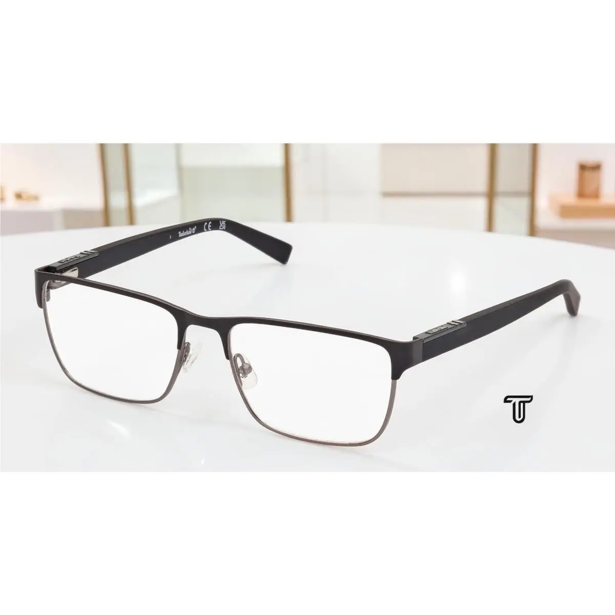 TB1651 005 Metal Black Other 60 mm Men`s Eyeglasses by Timberland