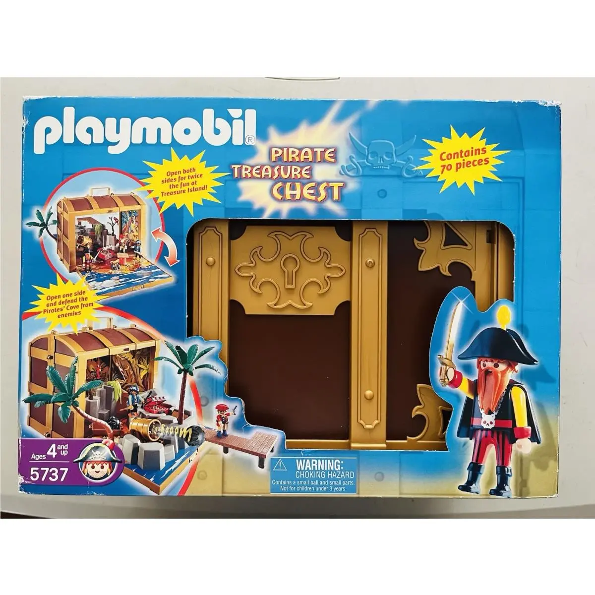 Playmobil 5737 Pirate Treasure Chest 3-in-1 Playset