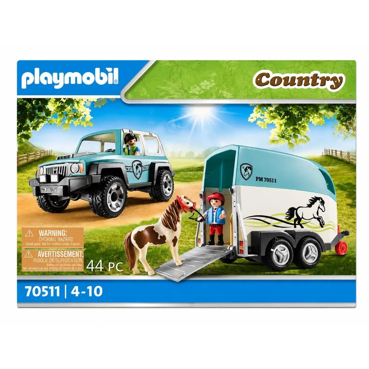 Playmobil Country 70511 Jeep Horse Trailer