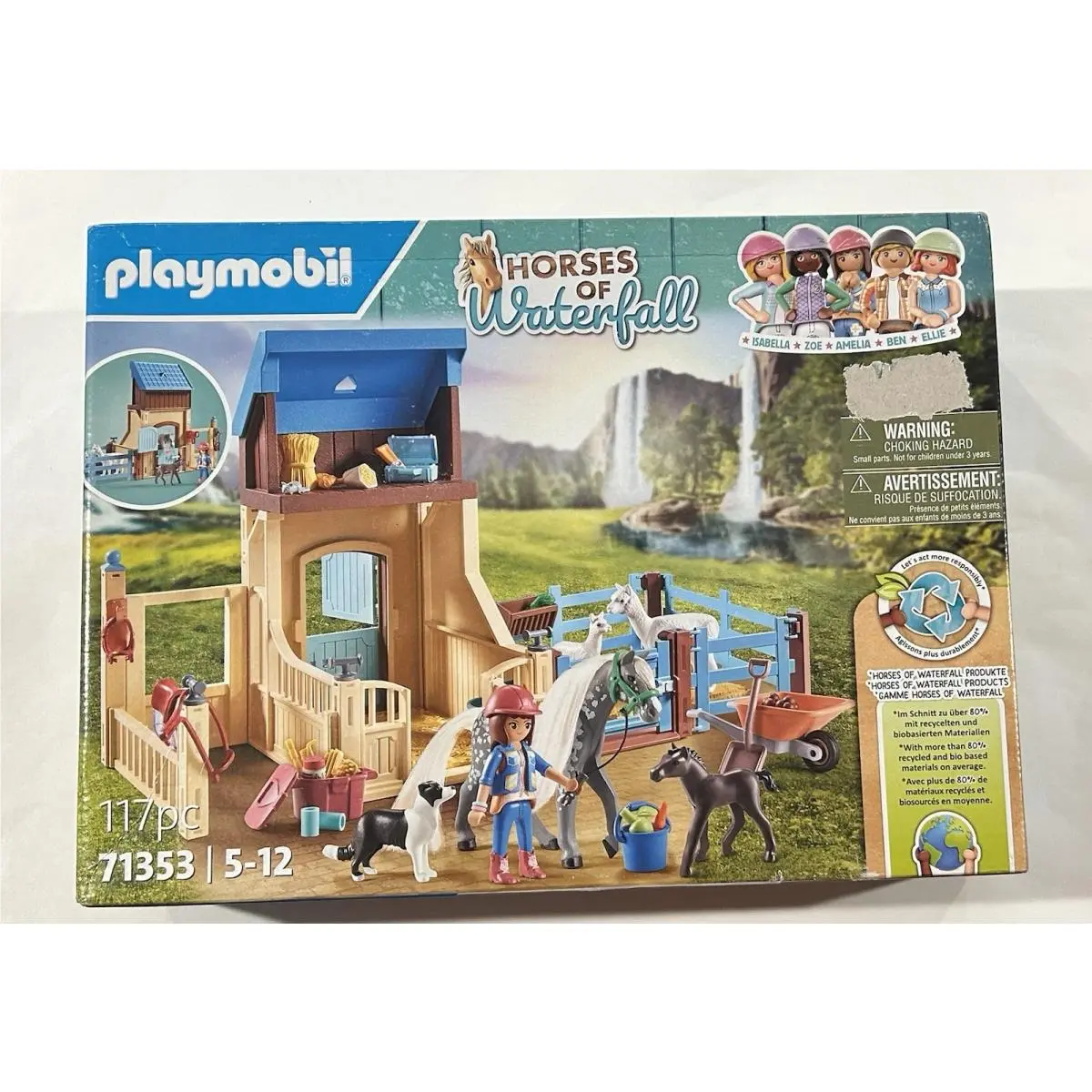 Playmobil Horses of Waterfall - Horse Stall with Amelia and Whisper 71353