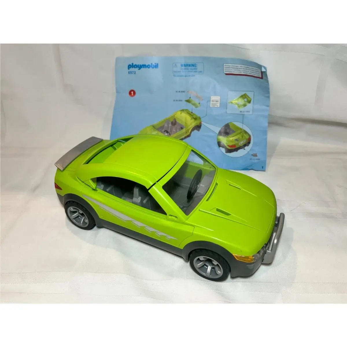 Playmobil 6572 Sports Car Green with Hitch and Removable Roof 2014 Rare