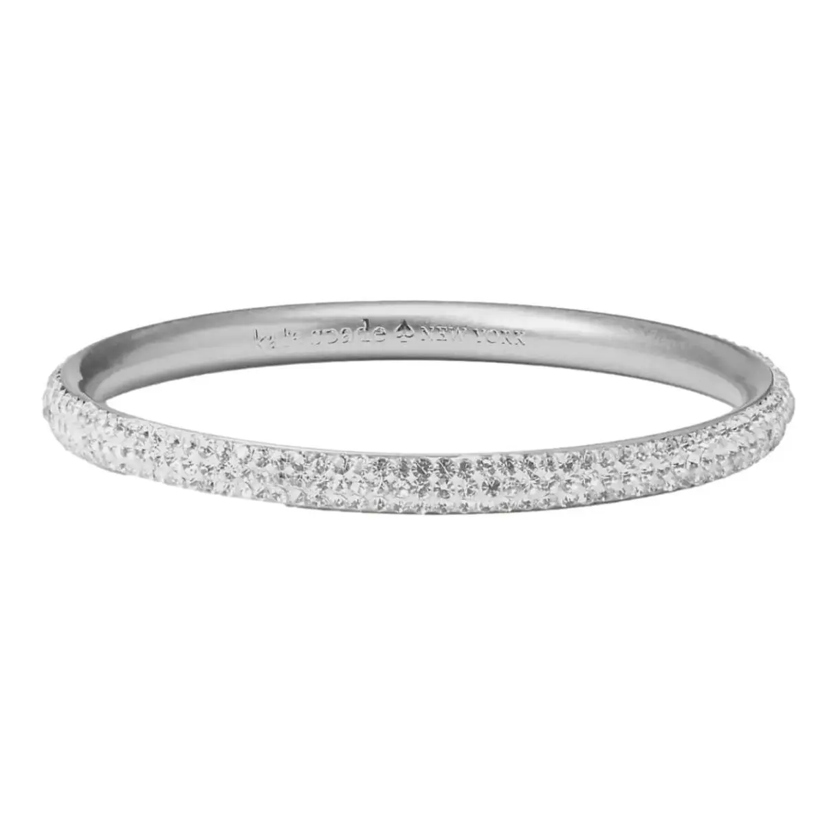 New York Razzle Dazzle Bangle Bracelet Silver Retail by Kate Spade