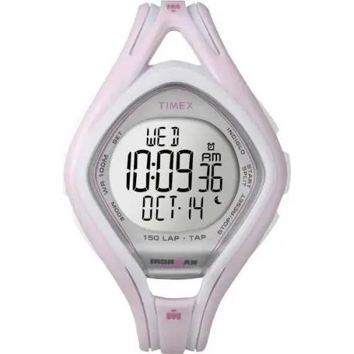 Womam`s Ironman Sleek 150-Lap Tap Screen Watch T5K506 Digital Resin Quartz by Timex