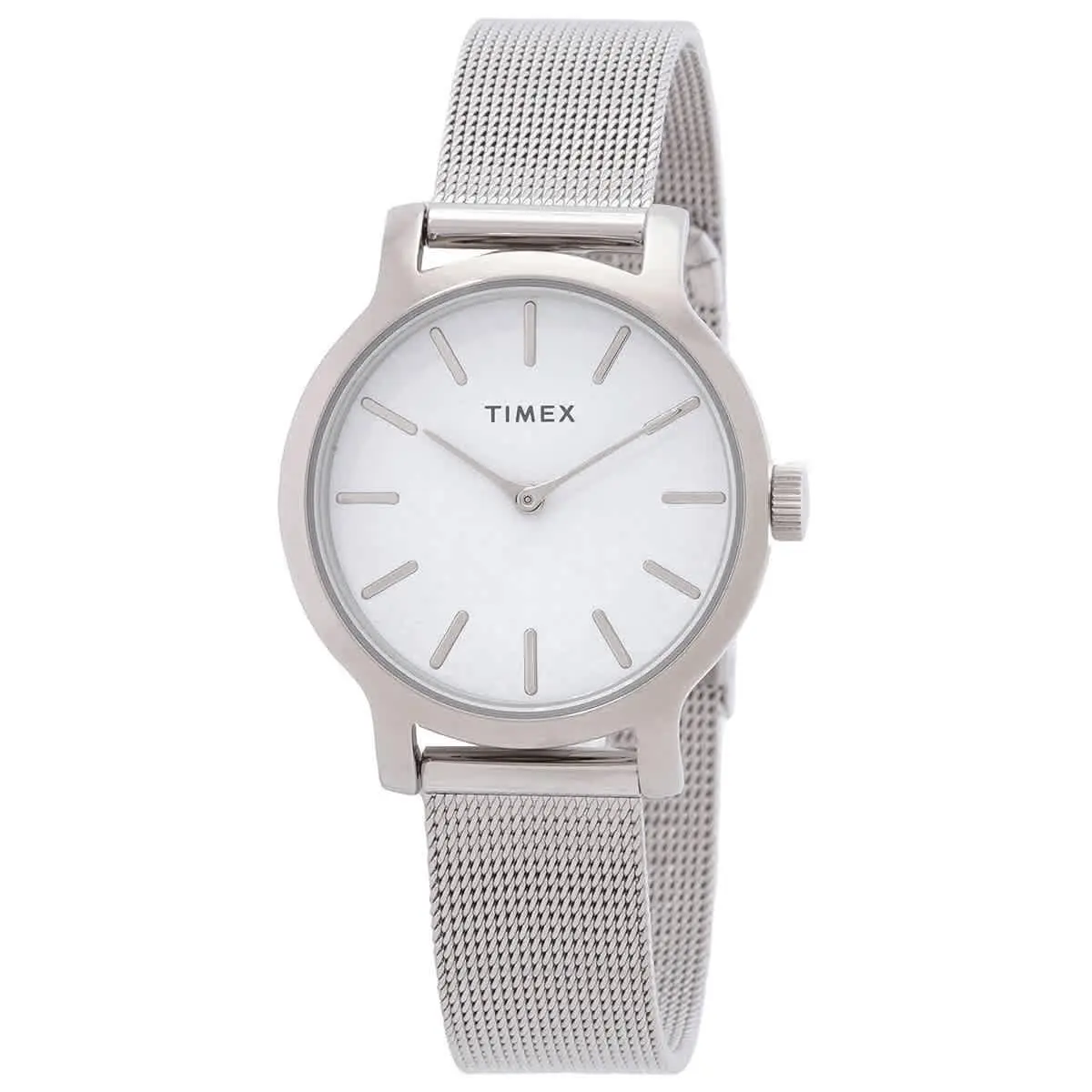 Transcend Quartz White Dial Ladies Watch TW2U86700VQ by Timex