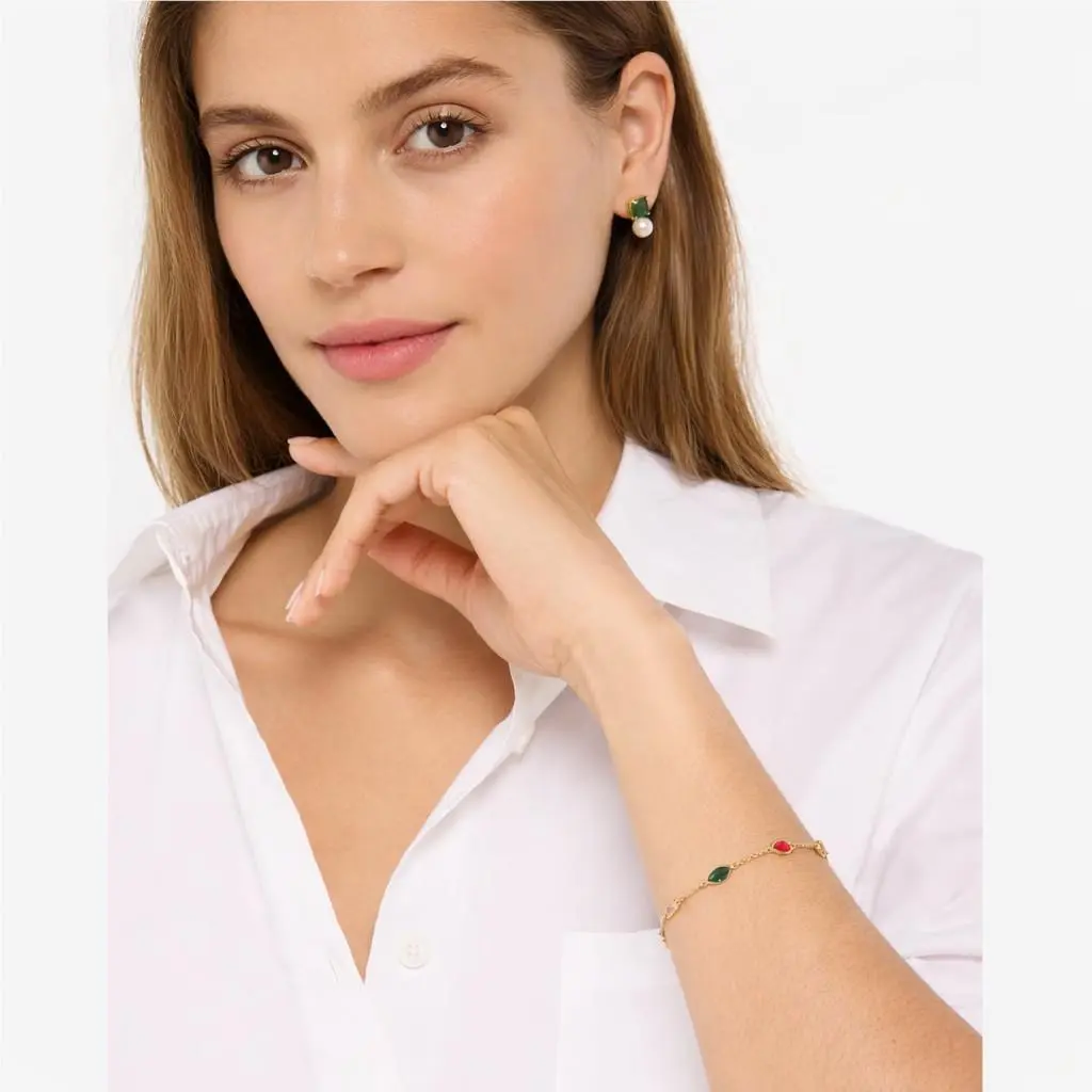 New York Delicate Bracelet Gold Tone Multicolor Crystal by Kate Spade
