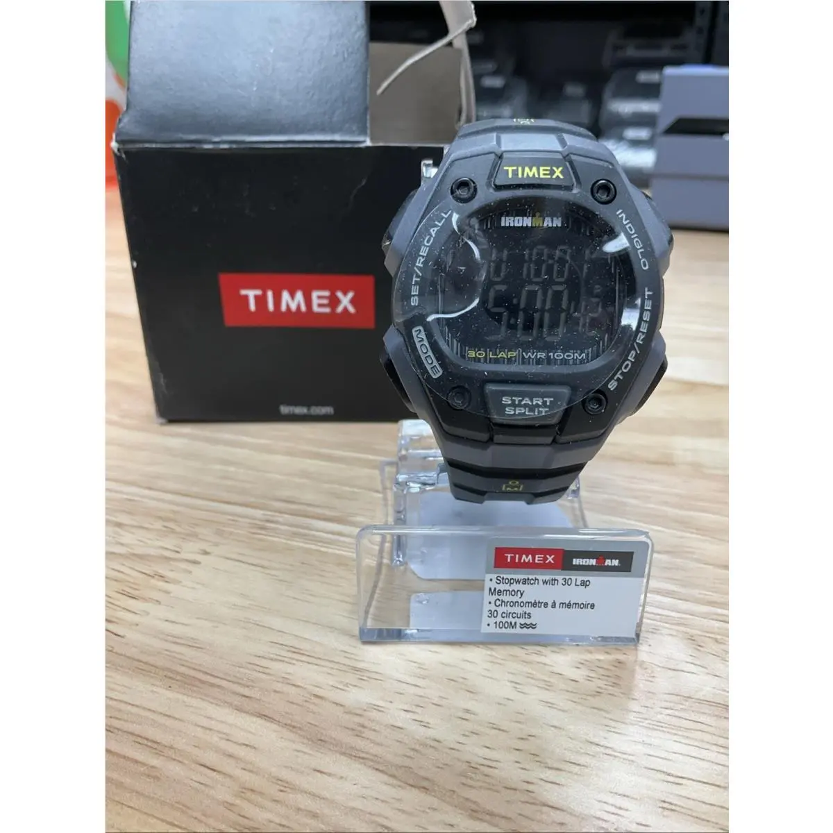 Ironman Classic 30 Lap Watch TW5M187009J Digital Water Resistant 100M by Timex