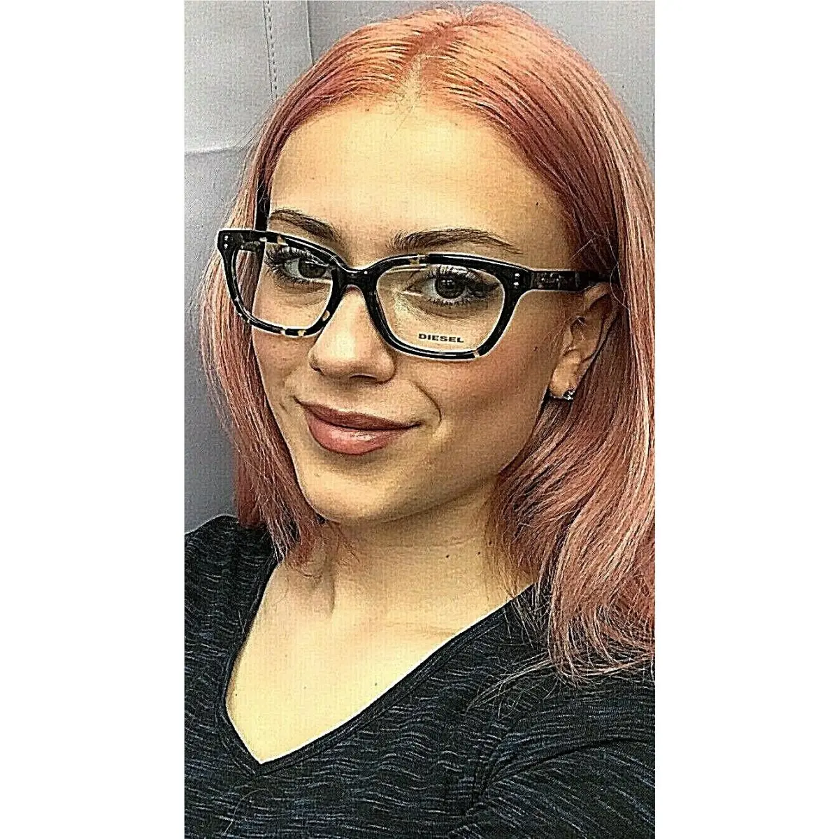 DL 5037 055 53mm Tortoise Women`s Eyeglasses Frame by Diesel