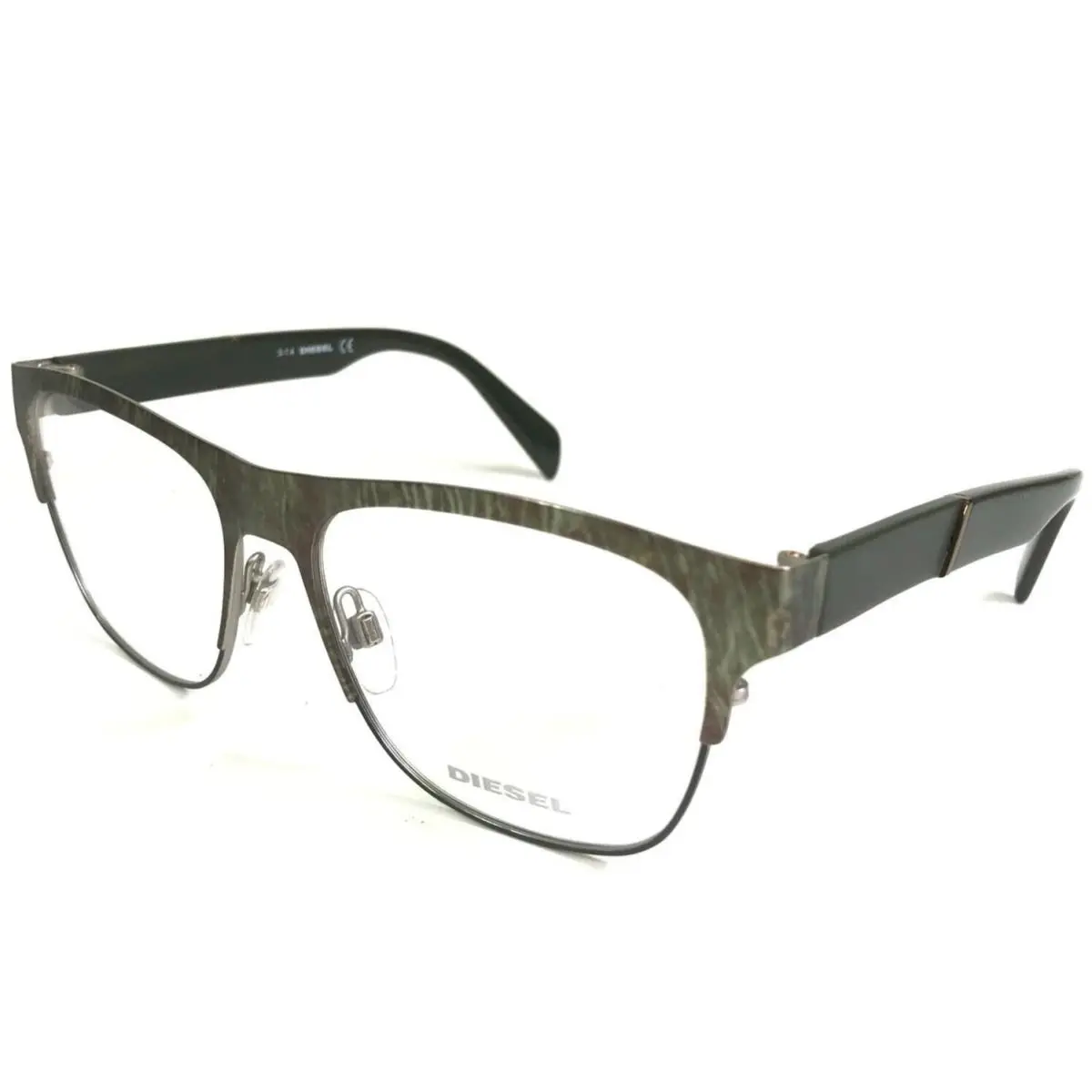 Eyeglasses Frames DL5094 col.098 Gray Marble Green Square 55-16-145 by Diesel