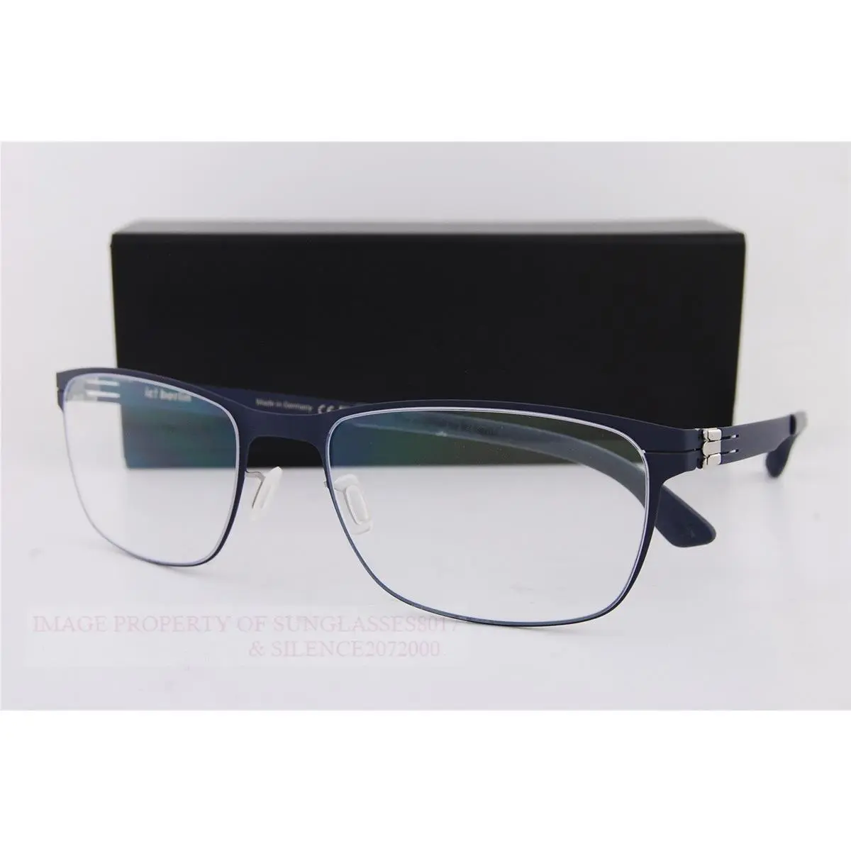 ic Berlin Eyeglass Frames IC5006 Dennis N. Large 085 Blue 56mm by ic! berlin