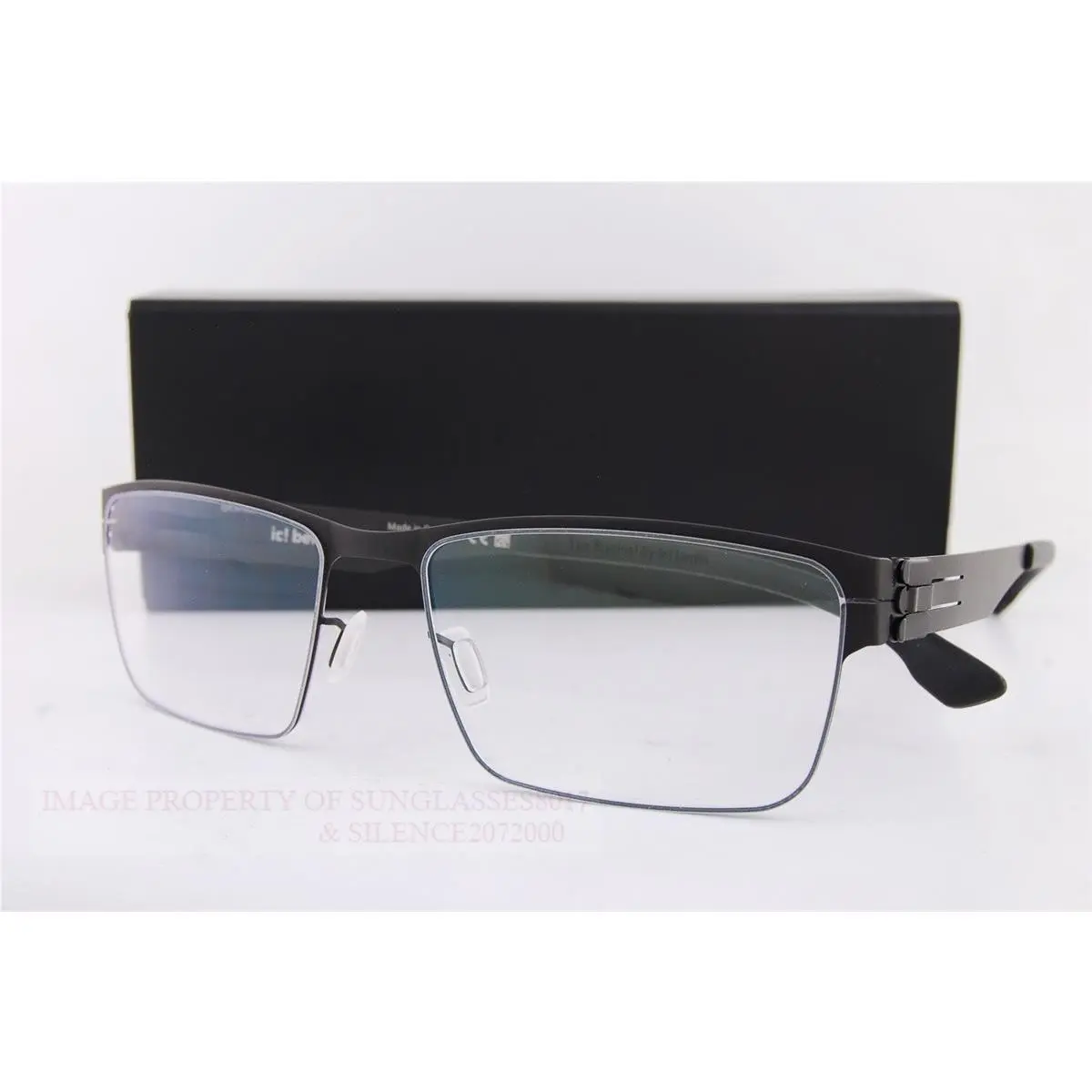 ic Berlin Eyeglass Frames IC5022 Hania L. 002 Black Made in Germay by ic! berlin