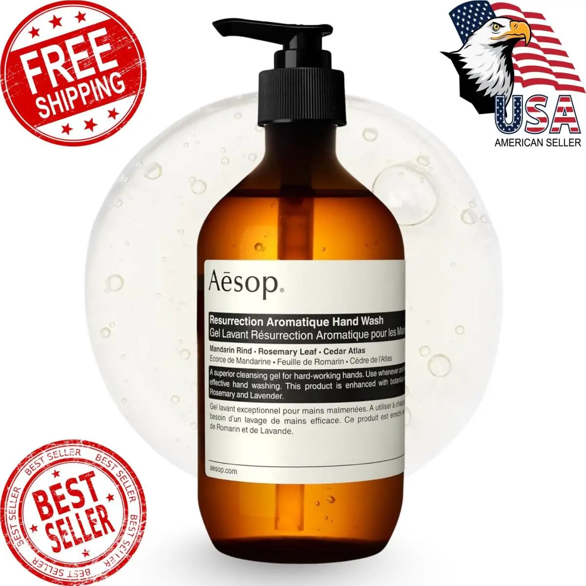 Resurrection Aromatique Hydrating Hand Wash Gentle Non-drying Hand by Aesop