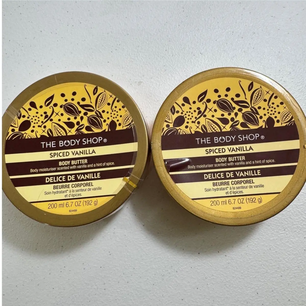 The Body Shop Spiced Vanilla Body Butter 6.7 oz 200ml Two Pack by THE BODY SHOP