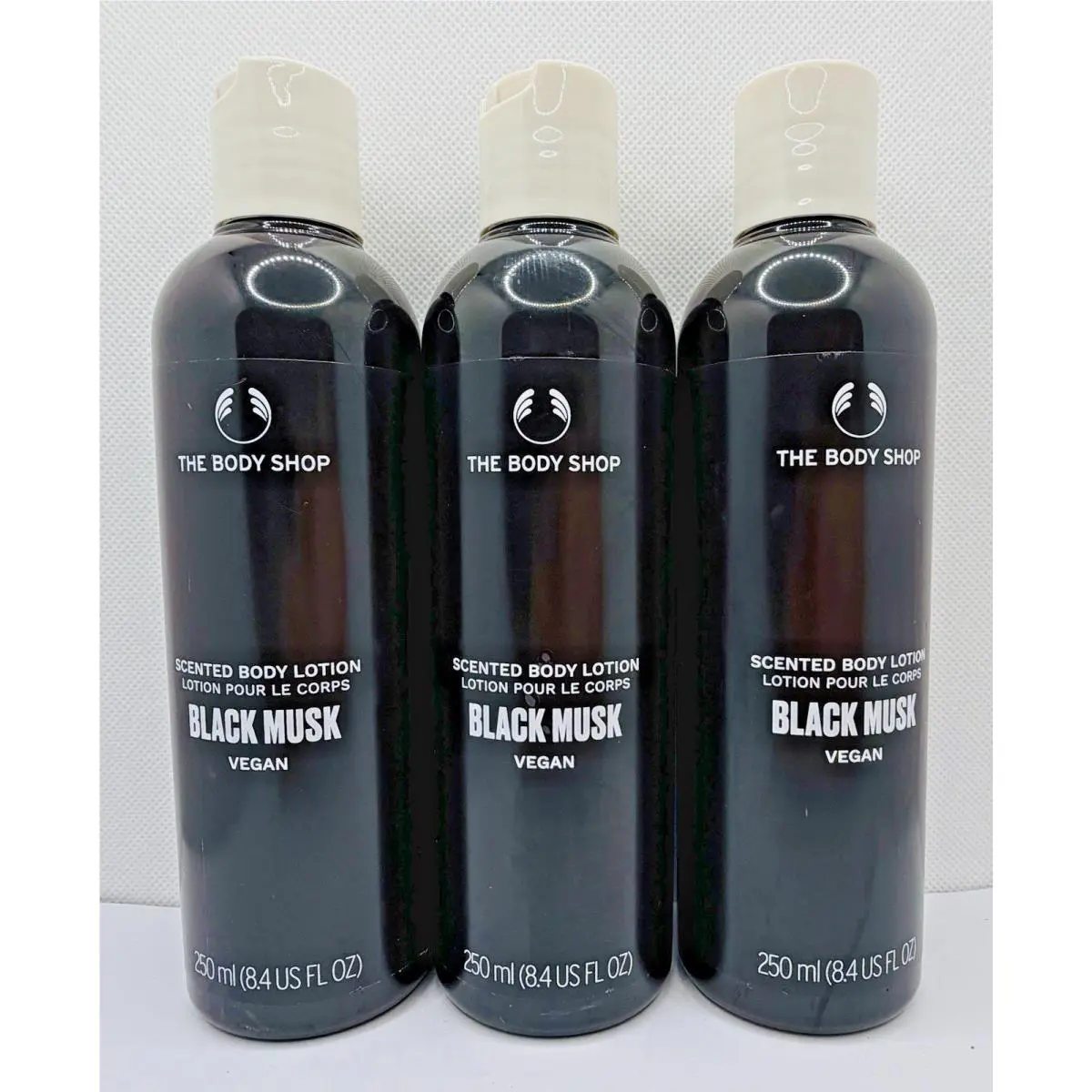 The Body Shop Black Musk Vegan Body Lotion 8.4 Oz x3 by THE BODY SHOP