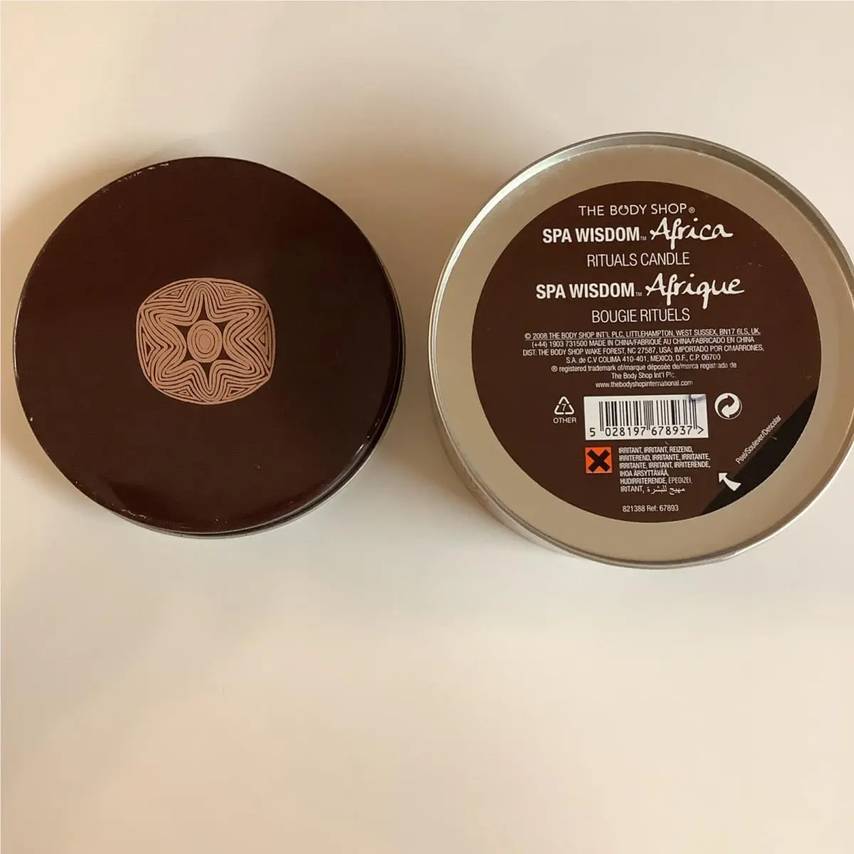 The Body Shop Spa Wisdom Africa Bougie Rituels Ritual Candle