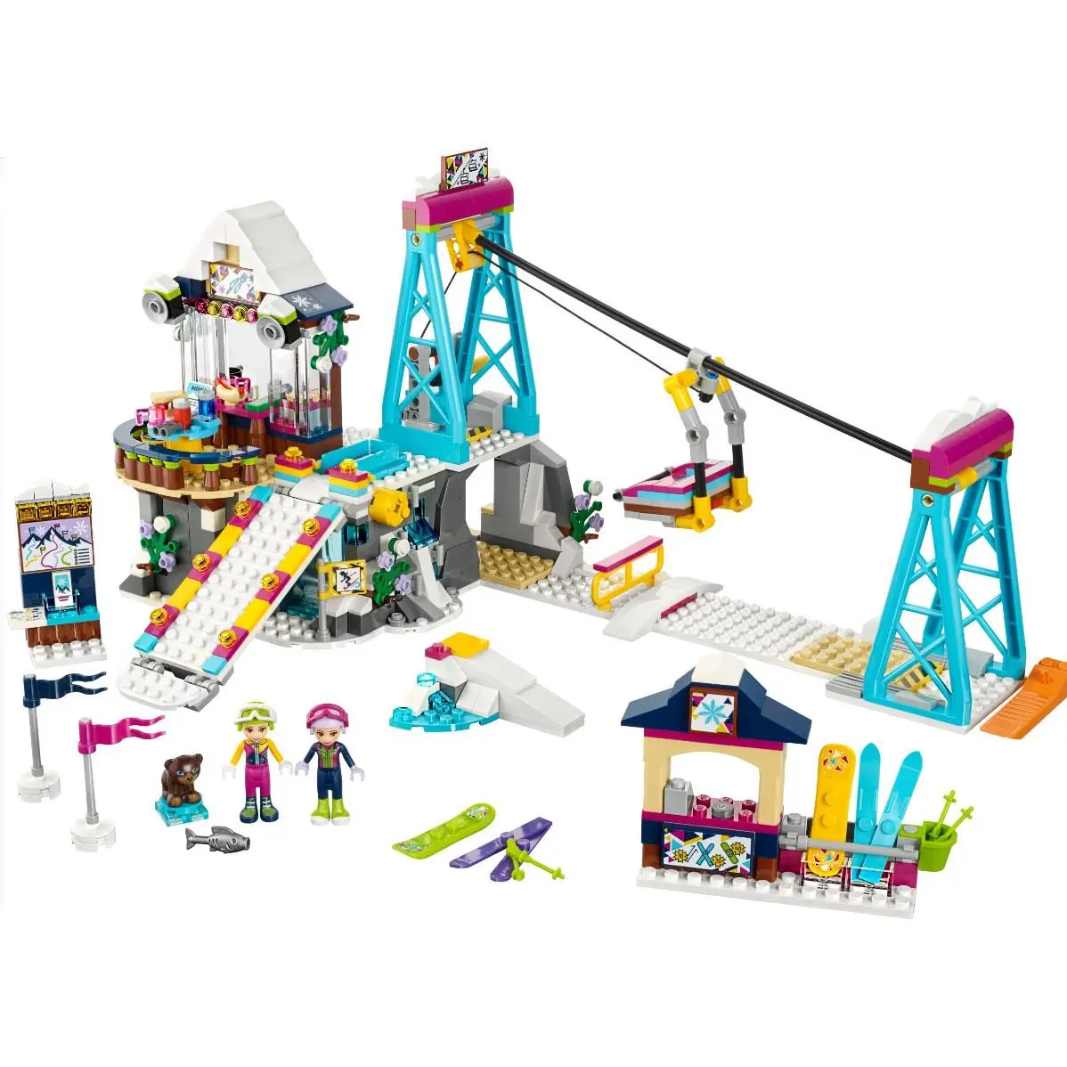 Lego: 41324 Snow Resort Ski Lift - Missing Bag 1 Baseplate - Read Description