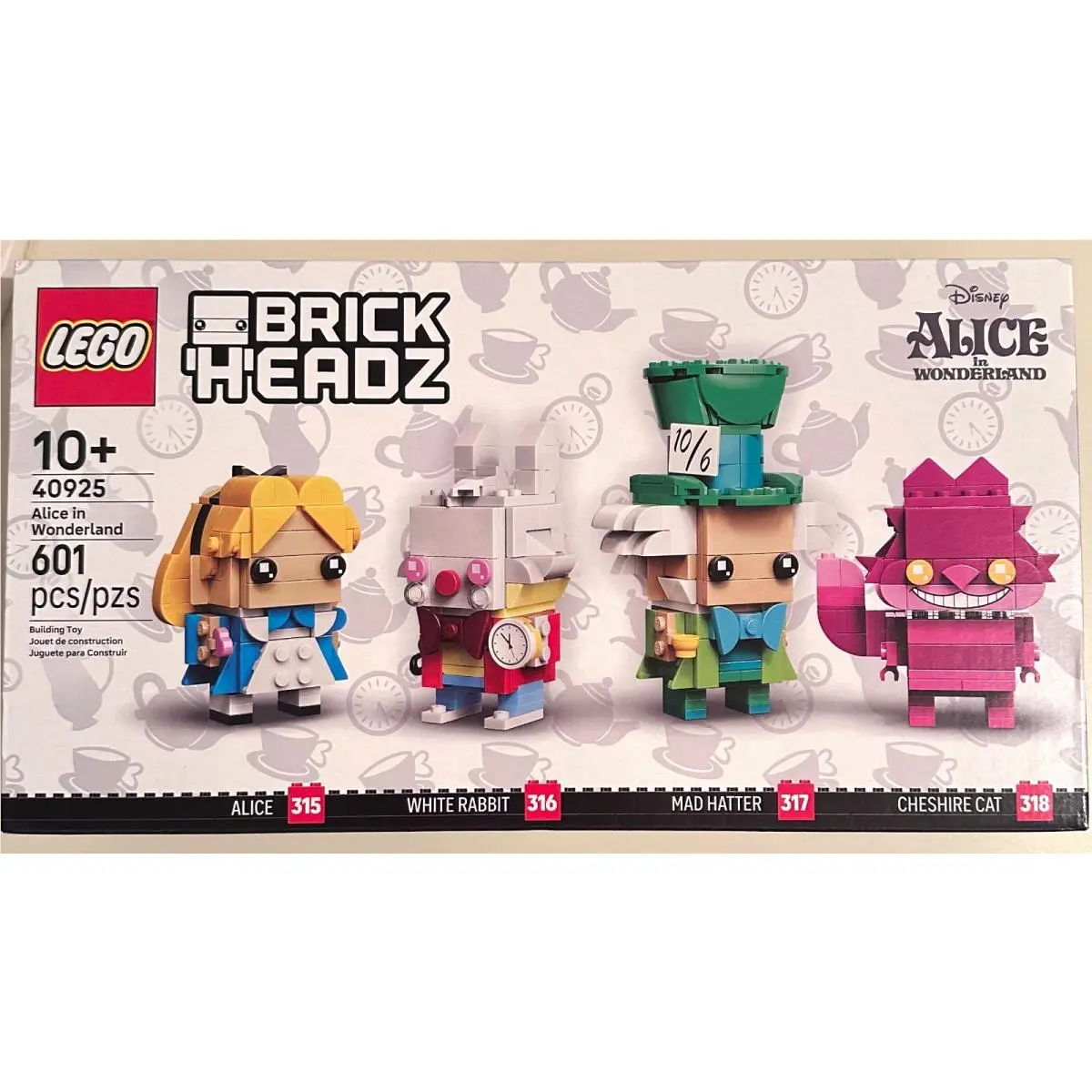 Lego Brickheadz 40925 Alice in Wonderland 601 Pieces Toy Set