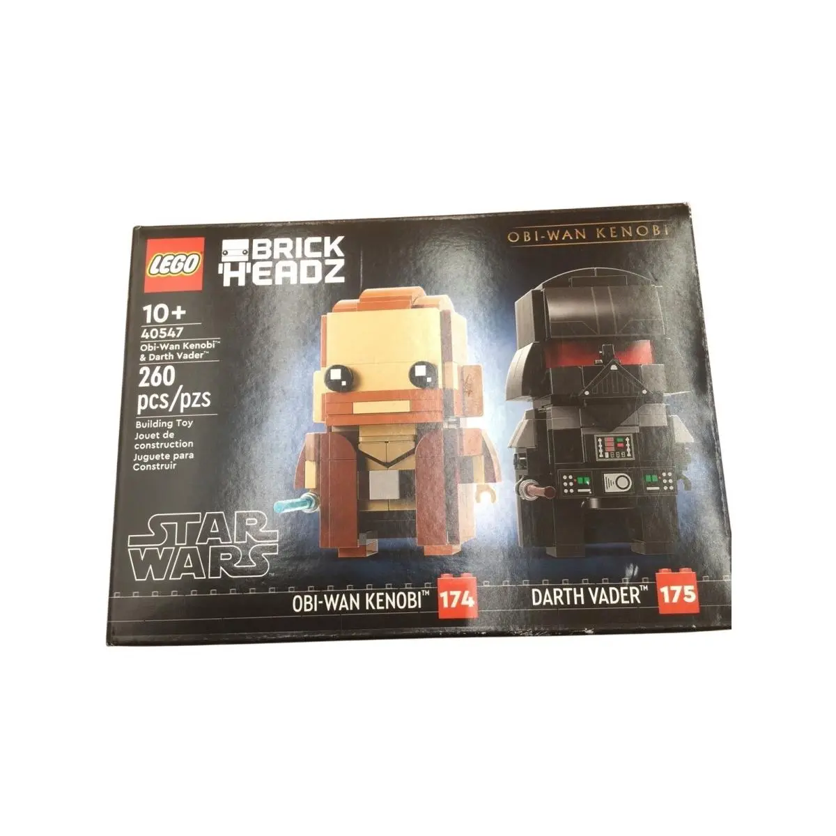 Lego Star Wars Obi-wan Kenobi Darth Vader Brickheadz Set 40547