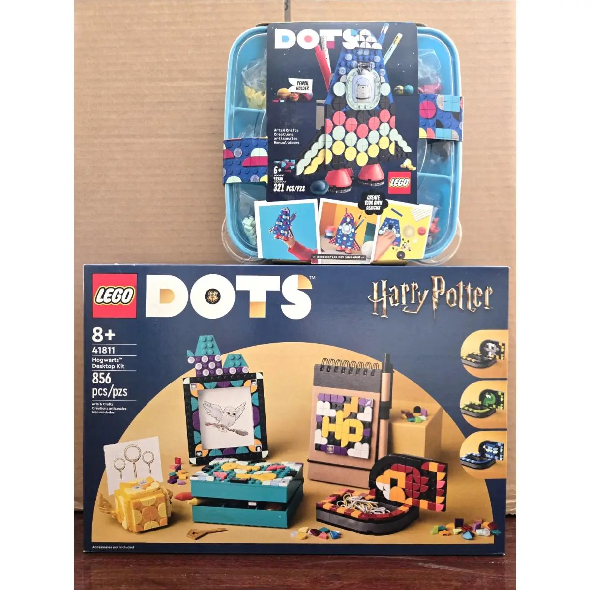 Lego Dots 41936 Rocket Pencil Holder Harry Potter 41811 Hogwarts Desktop Kit