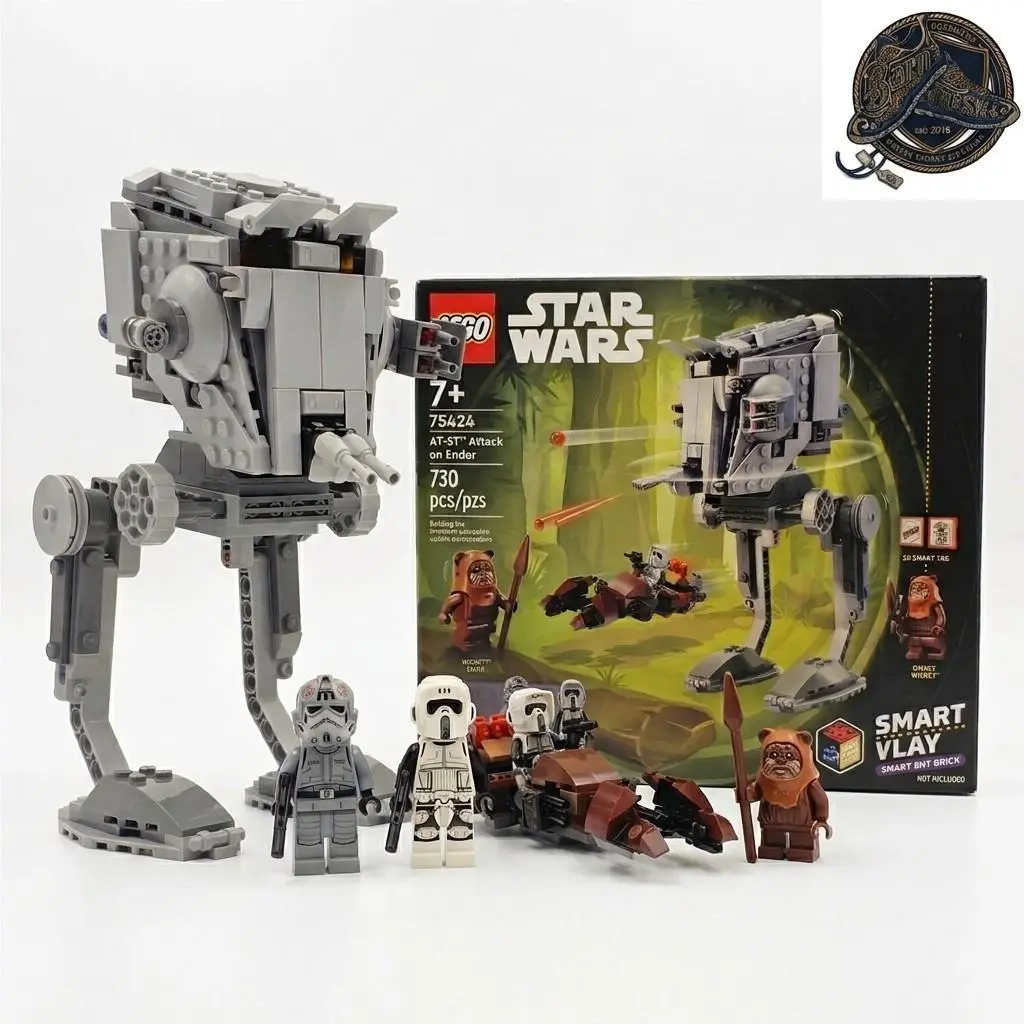 Lego Star Wars Smart Play: At-st Attack on Endor Toy 75424 Building Set Gift