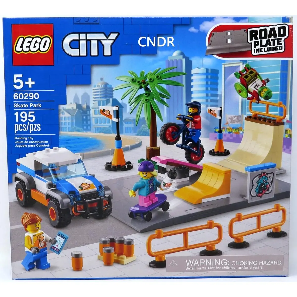 Lego City Set 60290 Skate Park w/ 4 Minifigures Road Plate Truck See