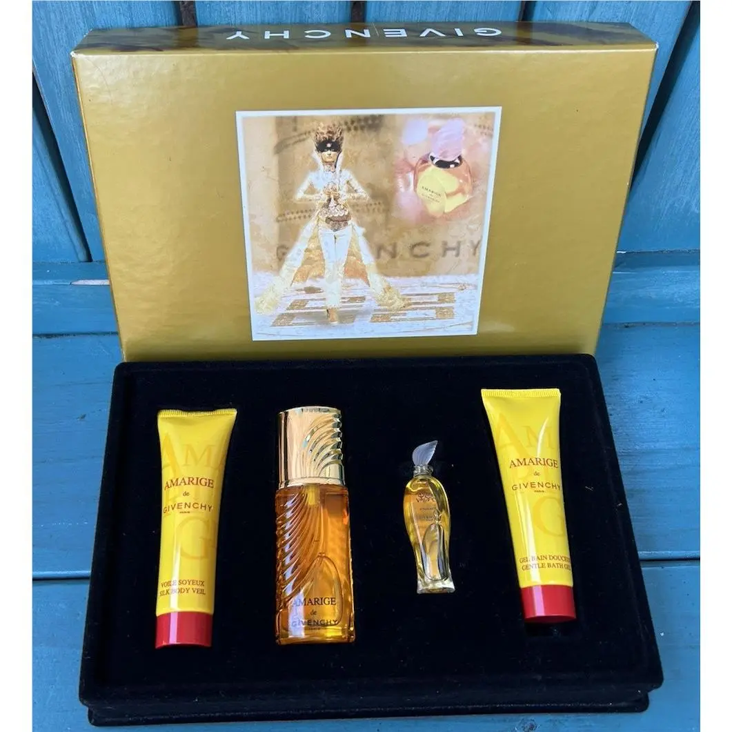 France 4-PC Boxed  Amarige Gift Set Eau de Parfum Body Bath by Givenchy