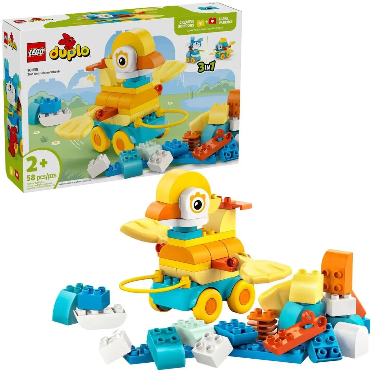 Lego Duplo 3 in 1 Animals on Wheels 10448