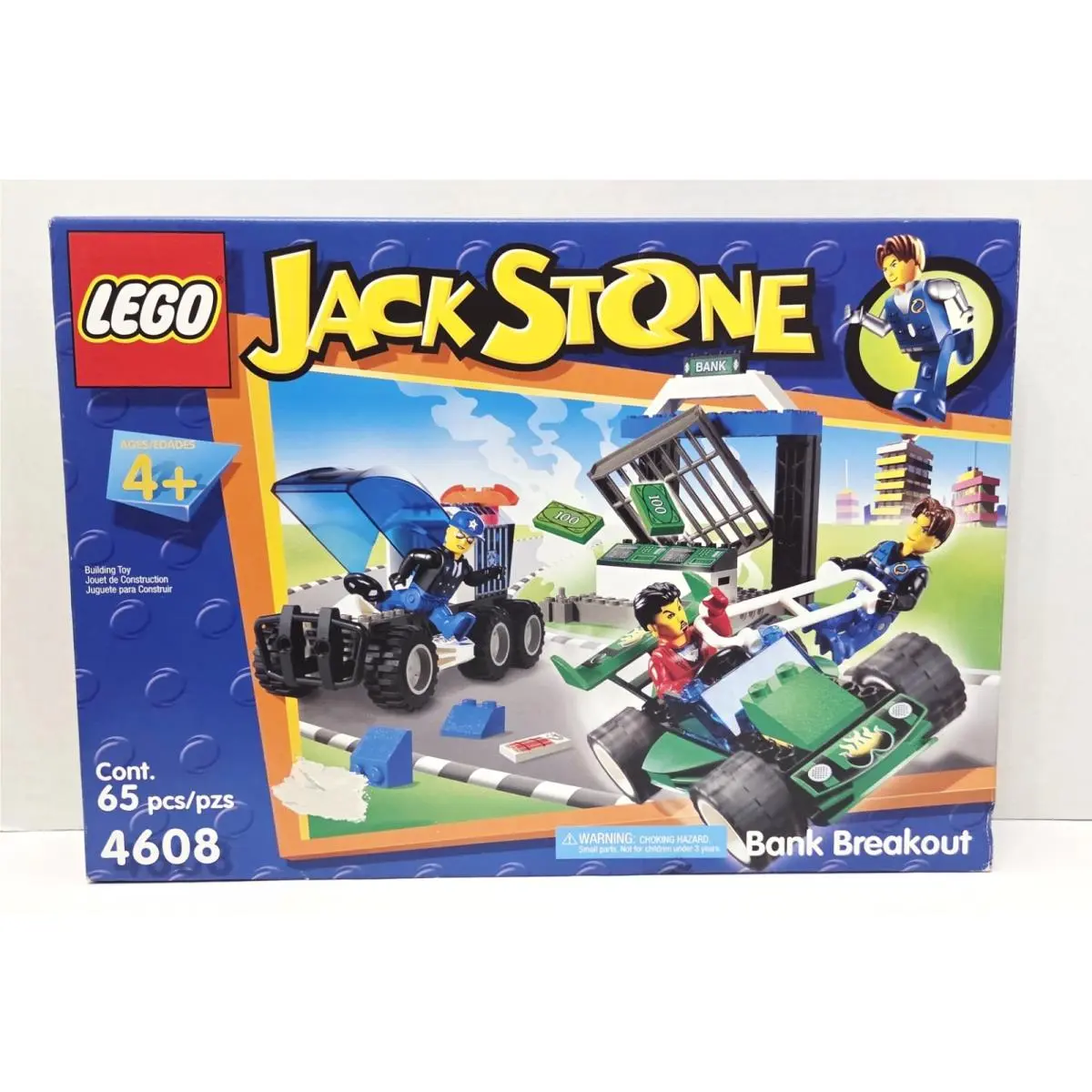 Lego 4608 Jack Stone Bank Breakout Rare Vintage 65pcs Set