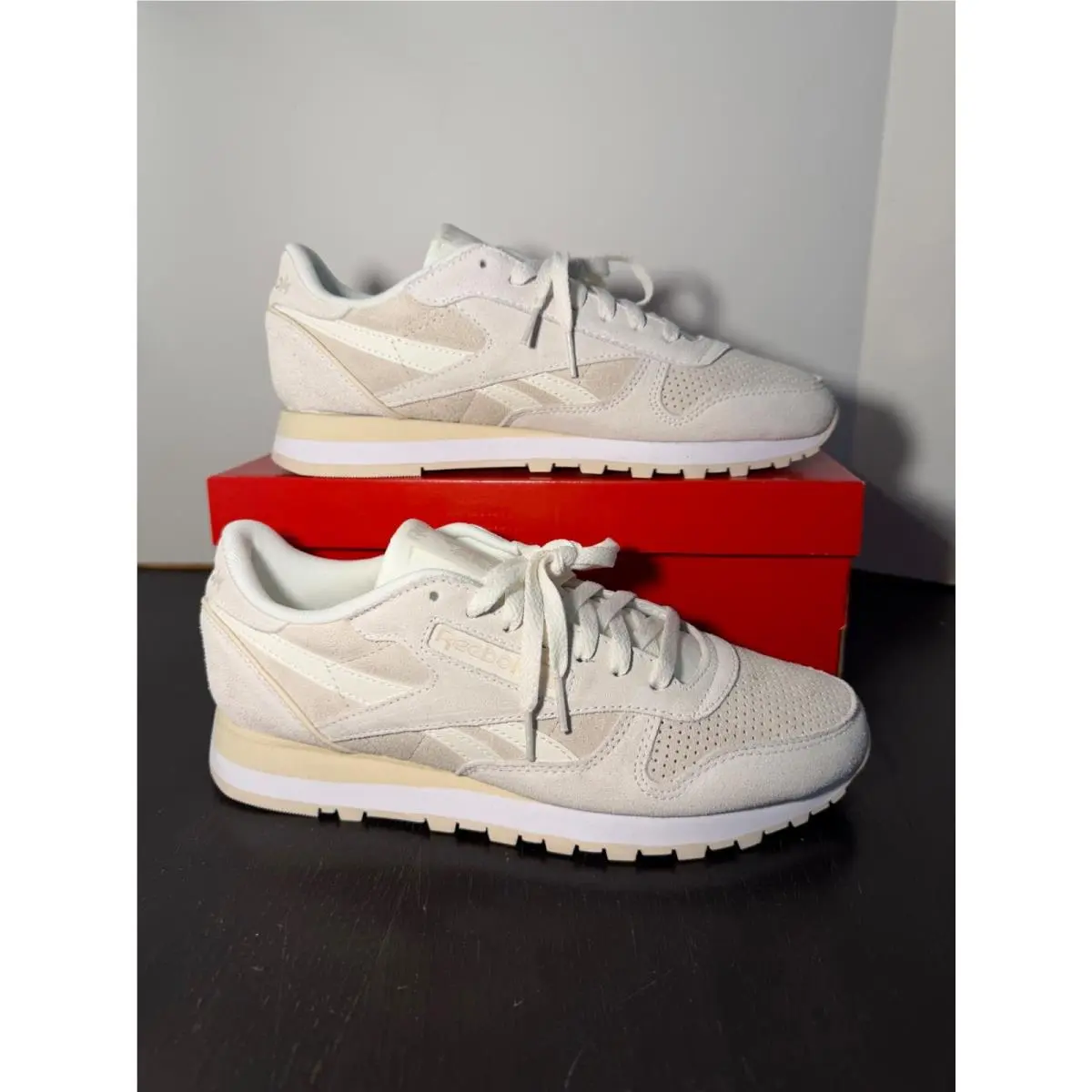 Reebok shoes - Reebok Classic Leather - Classic Leather - Cream, White, Beige 0