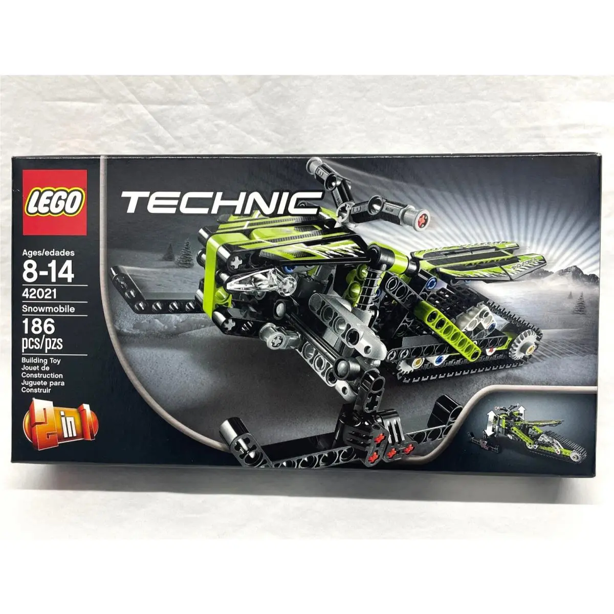 Lego Technic Snowmobile 42021 Complete Set 186pcs