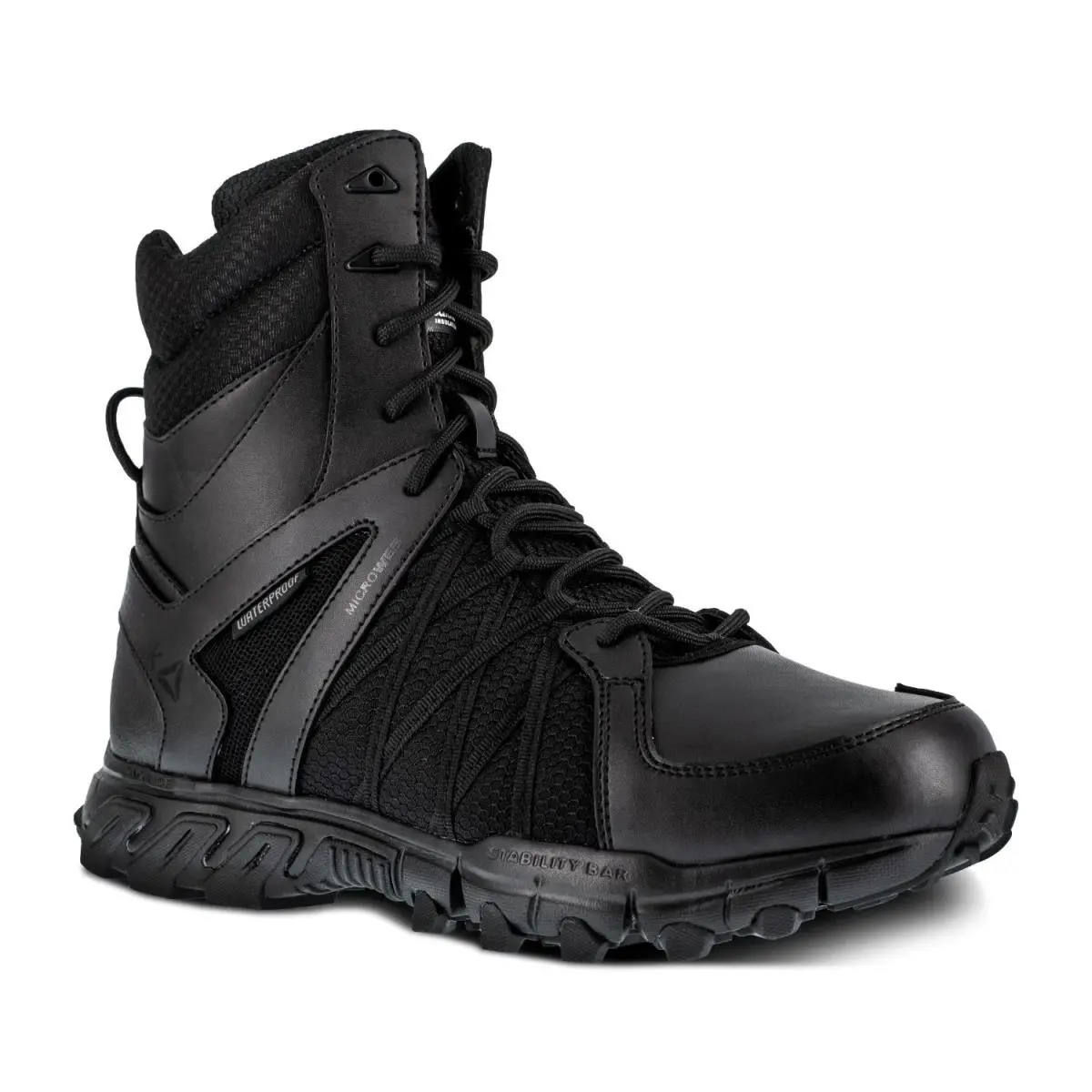 Reebok Work Men`s Trailgrip Tactical 8 Soft Toe Duty Boot Wp Black - 7 Medium