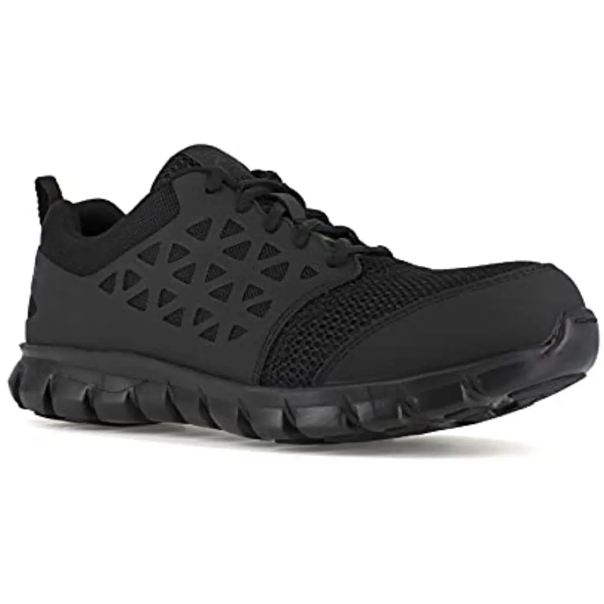 Reebok Sublite Cushion Work Men`s Csa Composite Toe Static-di Black - 4.5 Wide - Black