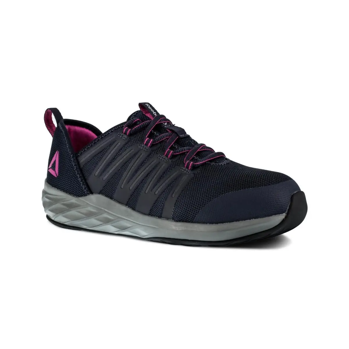 Reebok Work Women`s Astroride Steel Toe Static Dark Navy and Purple - 6 Medium
