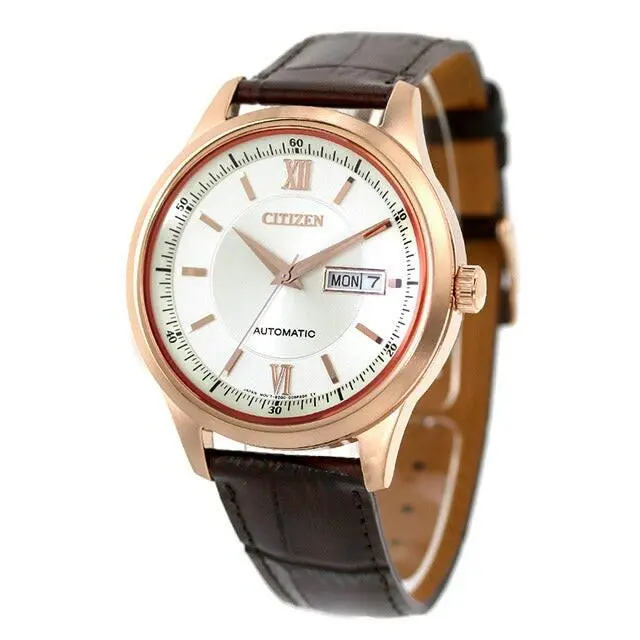 Collection Automatic Rose Gold Tone NY4052-16A Date Day Men`s Watch by Citizen