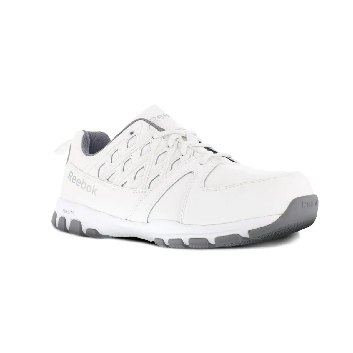 Reebok Work Men`s Sublite Steel Toe Comfort Athletic Work Sh White - 13 Medium