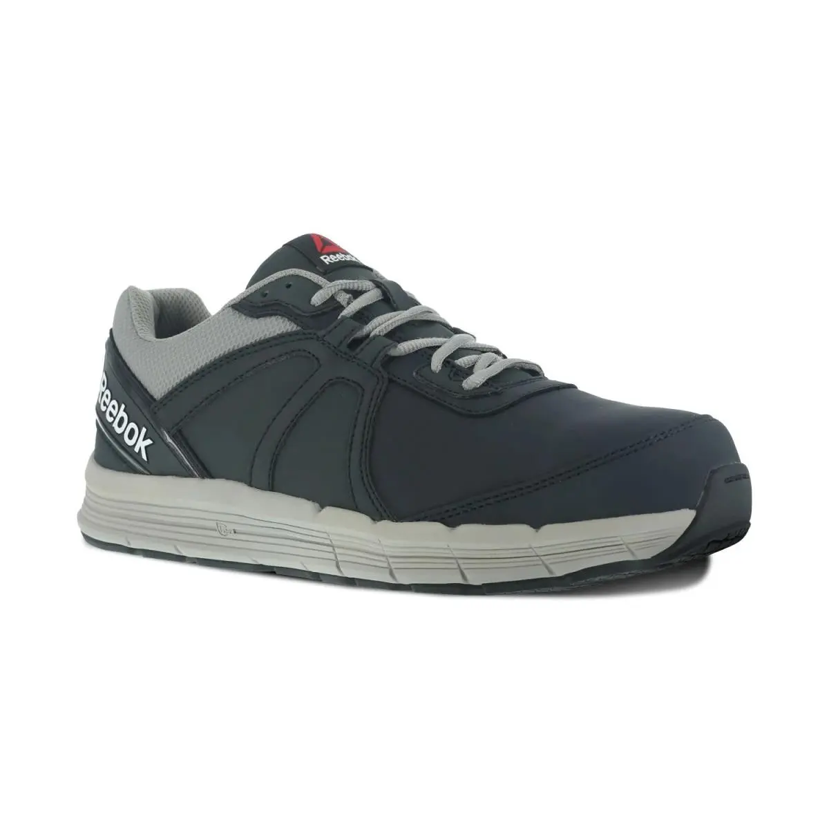 Reebok Work Men`s Guide Industrial Steel Toe Shoe Eh Navy and Grey - 7 Wide