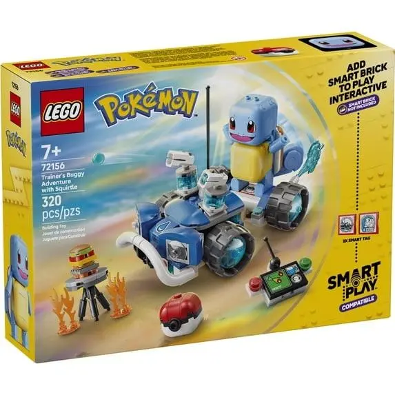 Lego Pokémon Smart Play: Trainer`s Buggy Adventure with Squirtle 72156 Toy Set