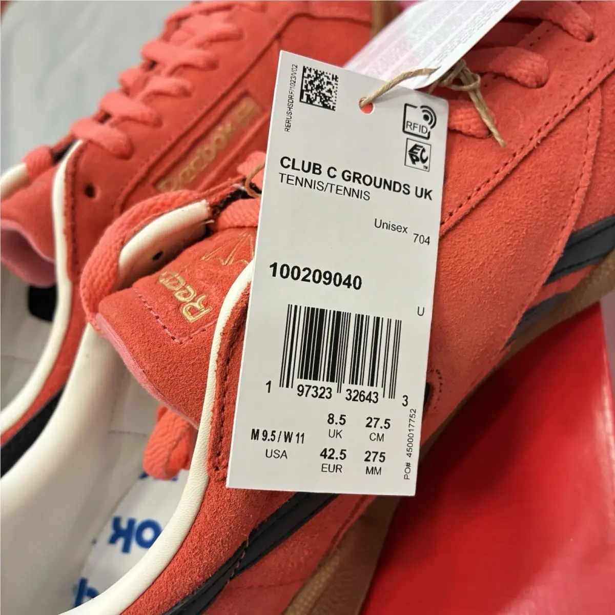 Reebok shoes - Reebok Club C Grounds - Club Grounds - 100209040 - Orange 7