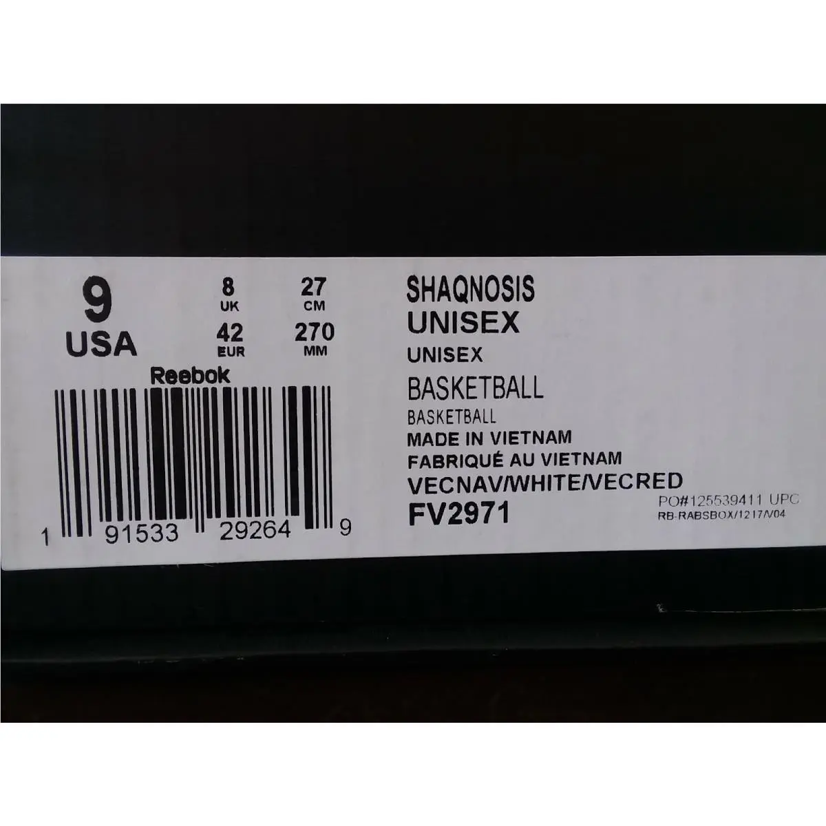 Reebok shoes - Reebok Shaqnosis - Shaqnosis - FV2971 - Vector Navy / White / Vector Red (UPC: 191533292649) 8