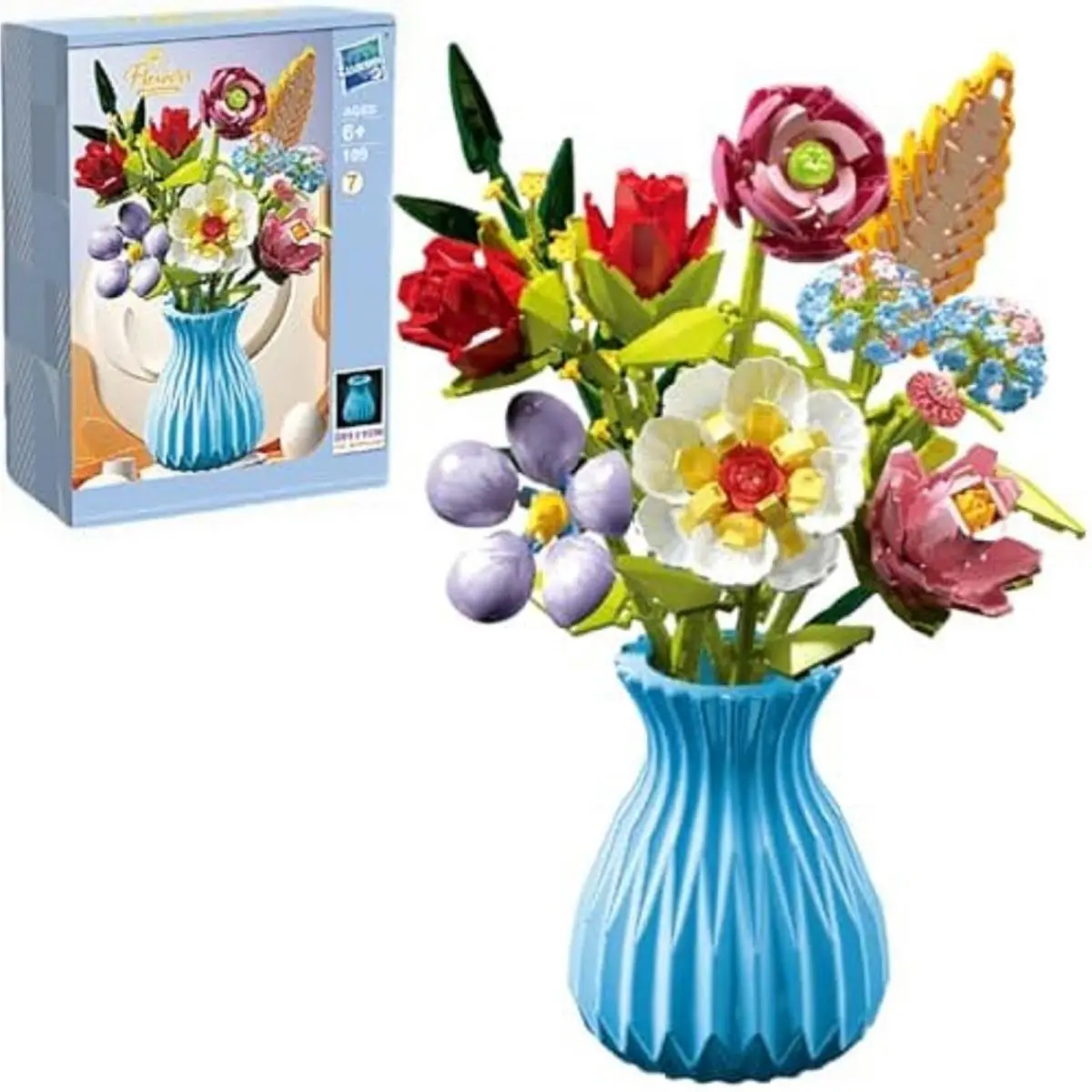 Lego Flowers Bouquet Building Set Creative Artificial Wildflowers Botanical