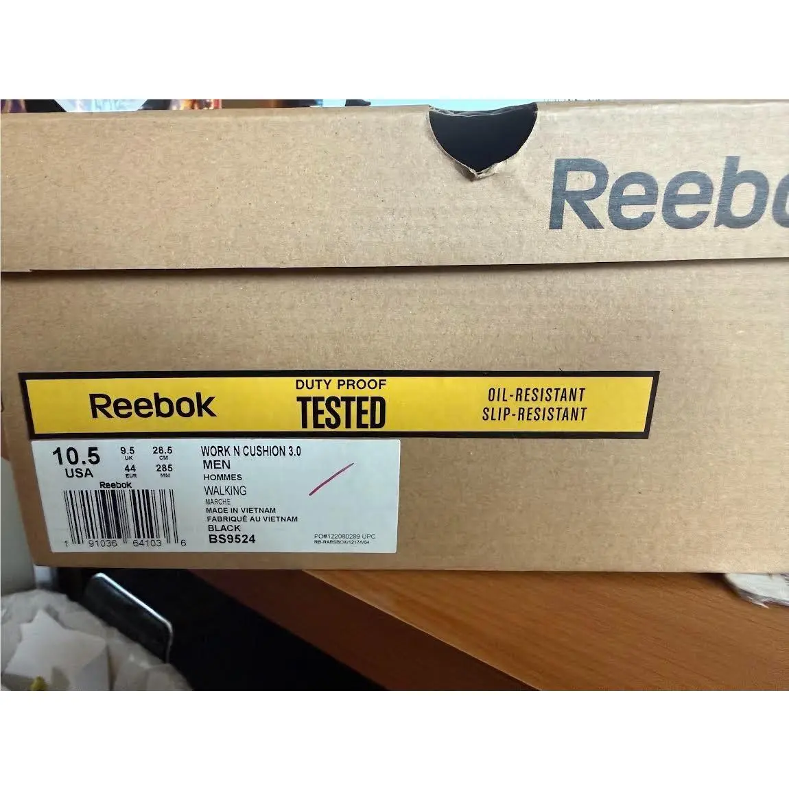 Reebok shoes - Reebok Work N Cushion - Work Cushion - BS9524 - Black 4