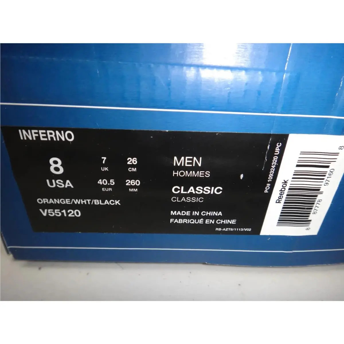 Reebok shoes - Inferno - Inferno - V55120 - Orange 1