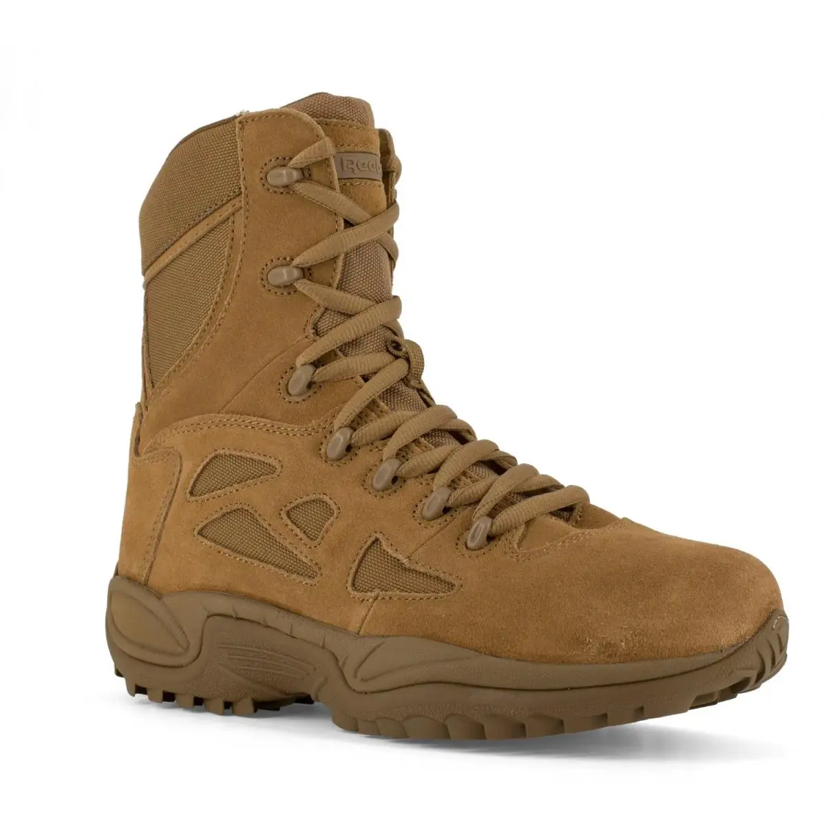 Reebok Duty Men`s Rapid Response Tactical Soft Toe 8 Boot Ar6 Coyote - 9 Wide
