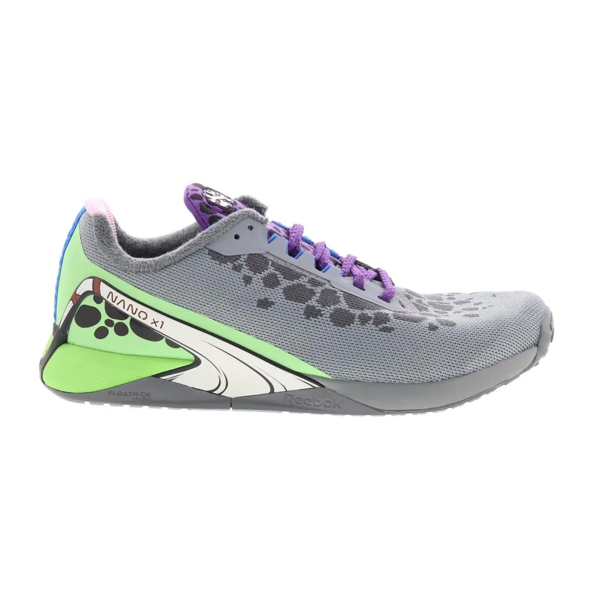 Reebok Nano X1 The Jetsons The Flitstones Mens Gray Canvas Athletic Shoes 14