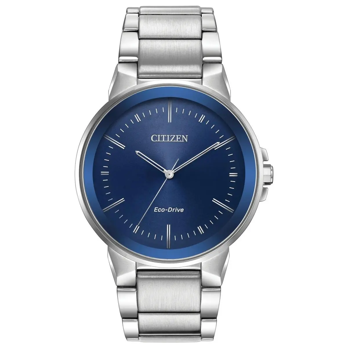 Eco-drive Axiom BJ6510-51L 40mm Stainless Steel Dark Blue Dial Watch by Citizen