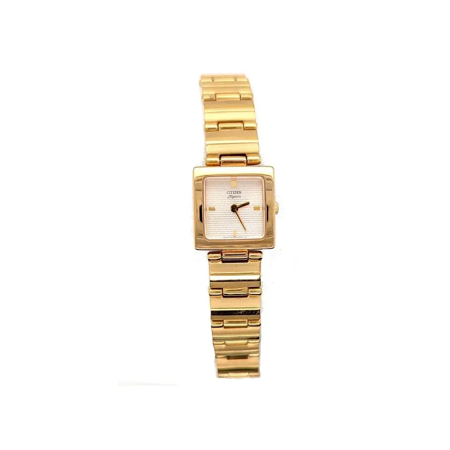 Wrist Watch Stainless Steel Gold Plated Quartz by Citizen